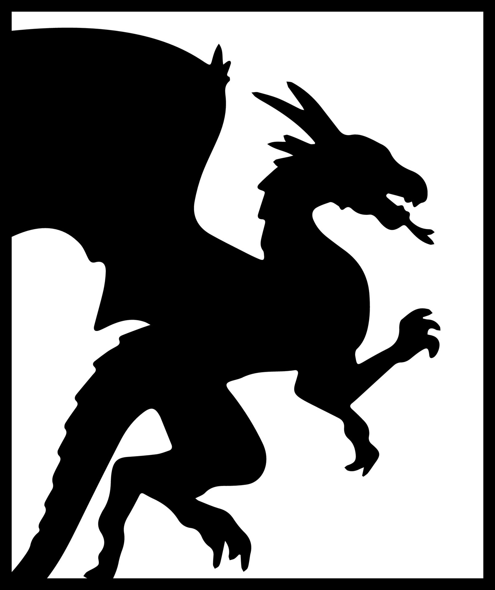 dragon dragons cut file silhouette dragons head animal dragon silhouette home printable free vector
